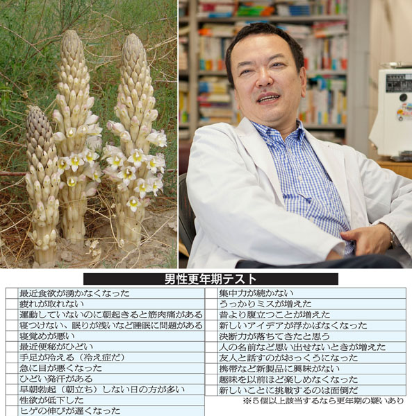 カンカの花（左）と和田秀樹氏