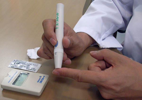 血糖値測定器の検査キット