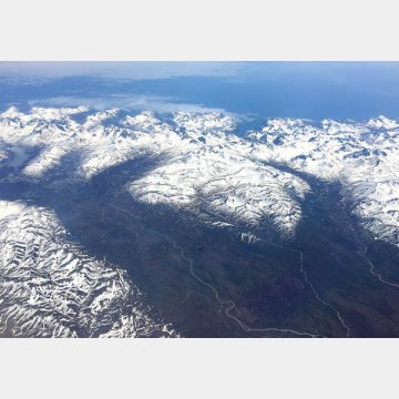 永久凍土の融解が進むシベリアの山々