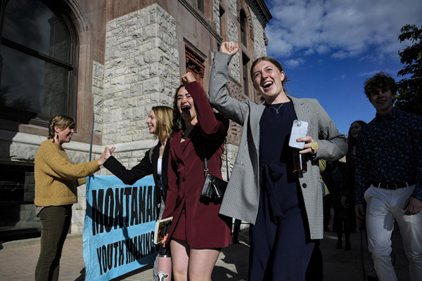 米モンタナ州の気候変動訴訟は原告の若者たちが勝訴した